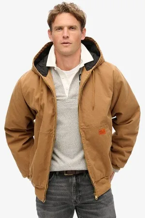 Superdry Mannen Surplus-bomberjack met Capuchon Grootte: Xxl
