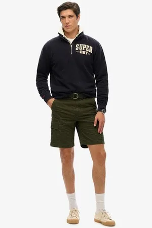 Superdry Mannen Cargoshort van Zwaar Biologisch Katoen Grootte: 32