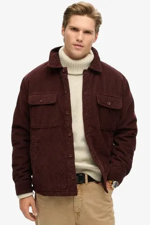 Superdry Mannen Surplus Corduroy Overshirt Grootte: S