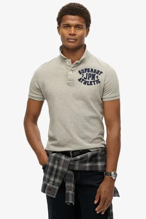 Superdry Mannen Vintage Athletic Poloshirt Grootte: S
