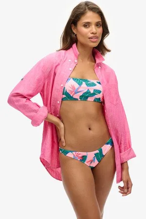 Superdry Vrouwen Tropical Cheeky Bikinibroekje Grootte: 36