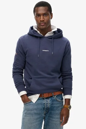 Superdry Mannen Effen Hoodie Grootte: L