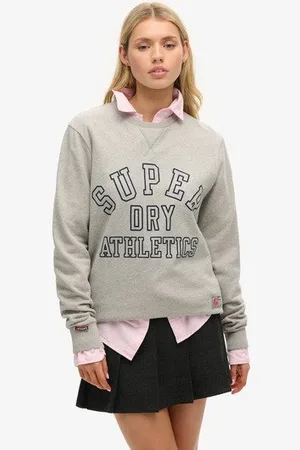 Superdry Vrouwen Oversized Athletic Sweatshirt met Print Grootte: L