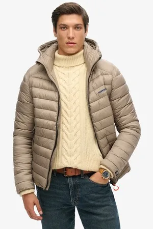Superdry Mannen Gewatteerde Fuji jas met Capuchon Grootte: XL