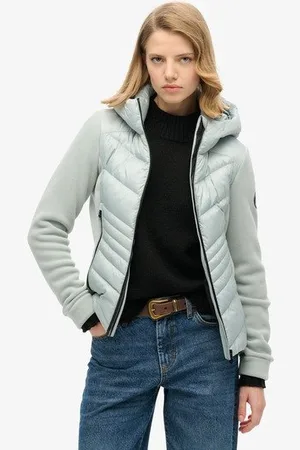 Superdry Vrouwen Storm-fleecejack met Capuchon Grootte: 42