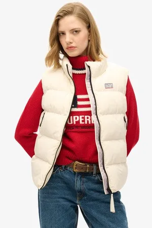 Superdry Vrouwen Sports Pufferbodywarmer Grootte: 42