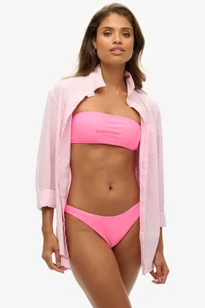 Superdry Vrouwen Braziliaans Bikinibroekje met Logo Grootte: 42