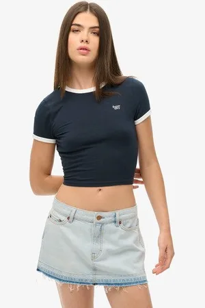 Superdry Vrouwen Denim Minirok Grootte: 38