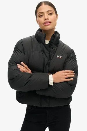 Superdry Vrouwen Korte Sports Pufferjas Grootte: 40