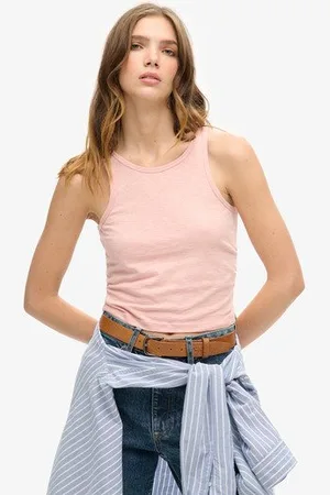 Superdry Vrouwen Tanktop met Ruches Grootte: 34
