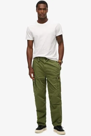 Superdry Mannen Baggy Parachute Broek Grootte: 30/32