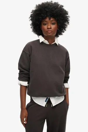 Superdry Vrouwen Essential Logo Sweatshirt met Relaxed fit Grootte: 40