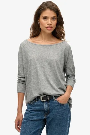 Superdry Vrouwen Jersey top met Lange Mouwen Grootte: 44