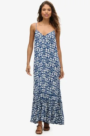 Superdry Vrouwen Lange Cami-jurk Grootte: 36