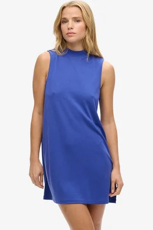 Superdry Vrouwen Mouwloze Mini-jurk met A-lijn Grootte: 40