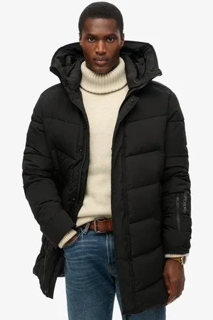 Superdry Mannen City Chevron Gewatteerde Parka Grootte: XL