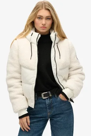 Superdry Vrouwen Everest Hybrid Bomberjack Grootte: 40