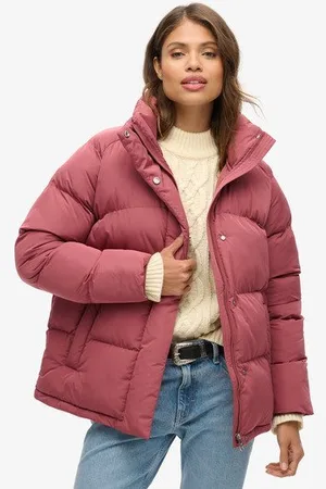 Superdry Vrouwen Halflange Pufferjas Grootte: 36