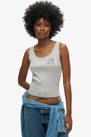 Superdry Vrouwen Athletic Essentials Geribd Hemdtopje Grootte: 38