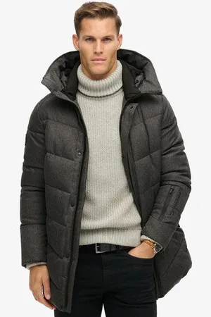 Superdry Mannen City Chevron Gewatteerde jas Grootte: M