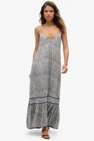 Superdry Vrouwen Lange Cami-jurk Grootte: 34