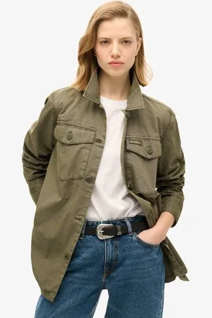 Superdry Vrouwen Military Overshirt Grootte: 42