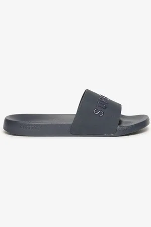 Superdry Mannen Vegan Badslippers met Logo Grootte: 10-11