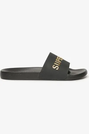 Superdry Mannen Vegan Badslippers met Logo Grootte: 10-11