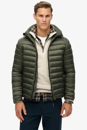 Superdry Mannen Fuji Gewatteerde Sportjas met Capuchon Grootte: XL