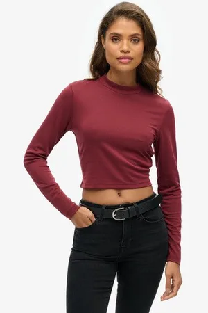 Superdry Vrouwen Top met Open Achterkant en Lange Mouwen Grootte: 44