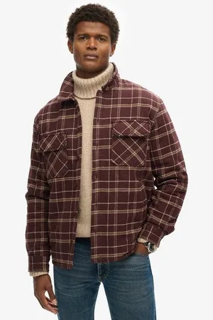 Superdry Mannen Surplus Geruite jas Grootte: L