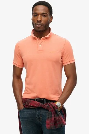 Superdry Mannen Destroyed Poloshirt Grootte: L