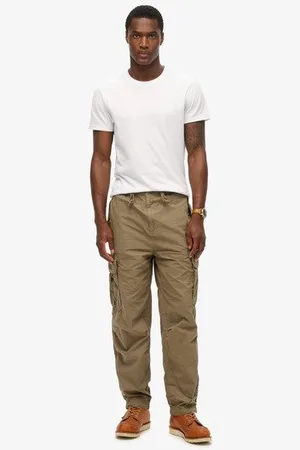 Superdry Mannen Baggy Parachute Broek Grootte: 30/32