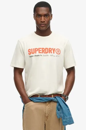 Superdry Mannen Utility Sport Logo T-shirt met Losse Pasvorm Grootte: L