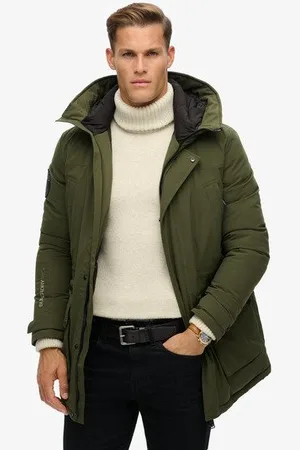 Superdry Mannen City Gewatteerde Parka Grootte: Xxl