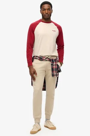 Superdry Mannen Essential Joggingbroek met Logo Grootte: S