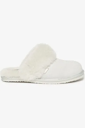 Superdry Vrouwen Suède Mule Pantoffels Grootte: 3-4