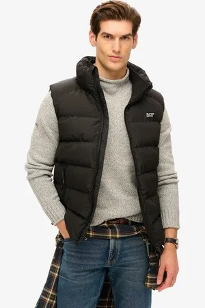 Superdry Mannen Sports Pufferbodywarmer Grootte: XL