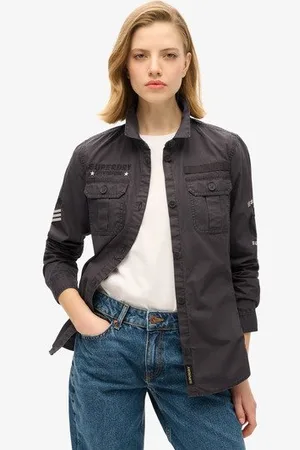 Superdry Vrouwen Military Overhemd Grootte: 42