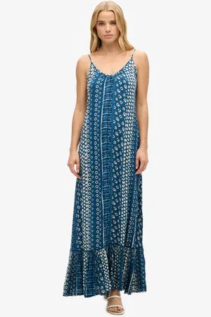 Superdry Vrouwen Beach Maxi-hemdjurk Grootte: 40
