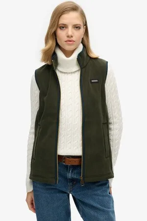 Superdry Vrouwen Estate Bodywarmer van Fleece Grootte: 38