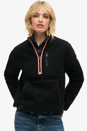 Superdry Vrouwen Outdoor Fleece met Halve Rits Grootte: 36