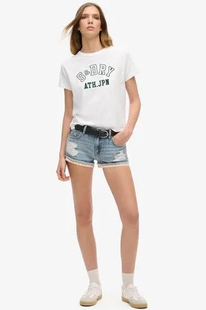 Superdry Vrouwen Denim hot Short Grootte: 34