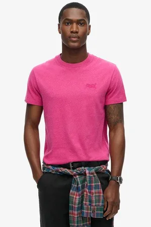 Superdry Mannen Essential T-shirt van Biologisch Katoen met Logo Grootte: M