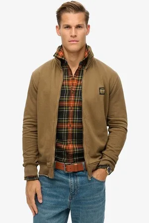 Superdry Mannen Trainingsvest met Contrasterend Stiksel Grootte: M