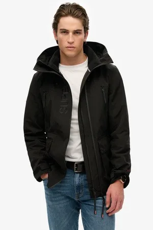 Superdry Mannen Ultimate Windbreaker met Capuchon en Borduursel Grootte: S