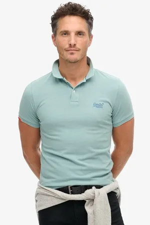 Superdry Mannen Destroyed Poloshirt Grootte: XL