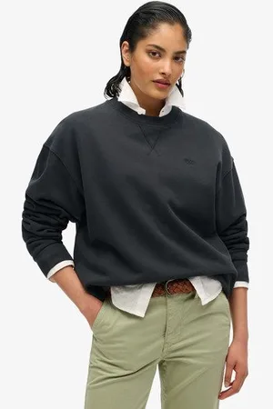 Superdry Vrouwen Studios Sweatshirt met Ronde Hals Grootte: 36