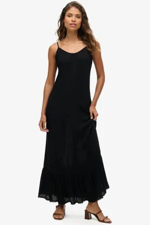 Superdry Vrouwen Beach Maxi-hemdjurk Grootte: 42