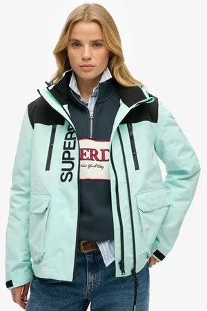 Superdry Vrouwen Ultimate Windbreaker met Kleurvlakken Grootte: 40